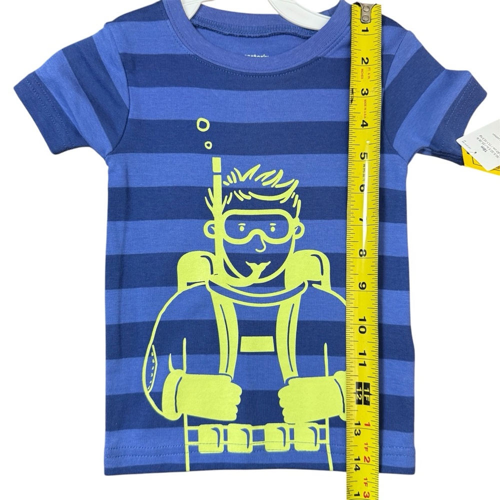 Carter's Blue Striped Diver Graphic Tee - Picture 7 of 7